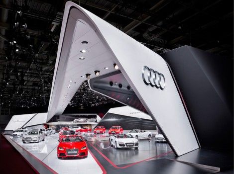 奧迪展臺，奧迪展臺設計，奧迪