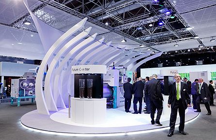 展臺設計，展臺搭建，多邊形展臺